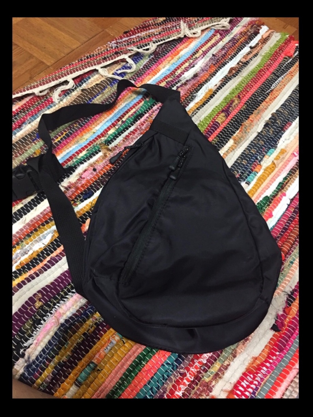 Black Sling Crossbody Bag -